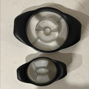 Pampered Chef Black and Silver pineapple wedger, and Mango wedger